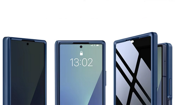 Etui do Samsung Galaxy Z Fold 7, Mobosi z ochroną zawiasów, niebieskie