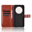 Etui z klapką do Xiaomi Redmi 14C / Xiaomi Poco C75, Crazy Horse Wallet, brązowe