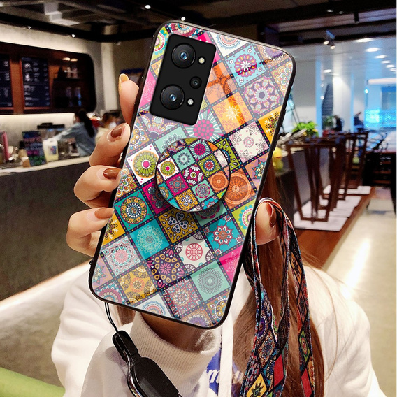 Etui Glass POP TPU do Realme GT 2 5G / GT Neo 2 / GT Neo 3T - Checkered Pattern