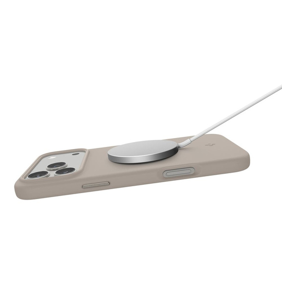 Etui Spigen do iPhone 17 Pro Max, Silicone Fit Mag MagSafe, Stone