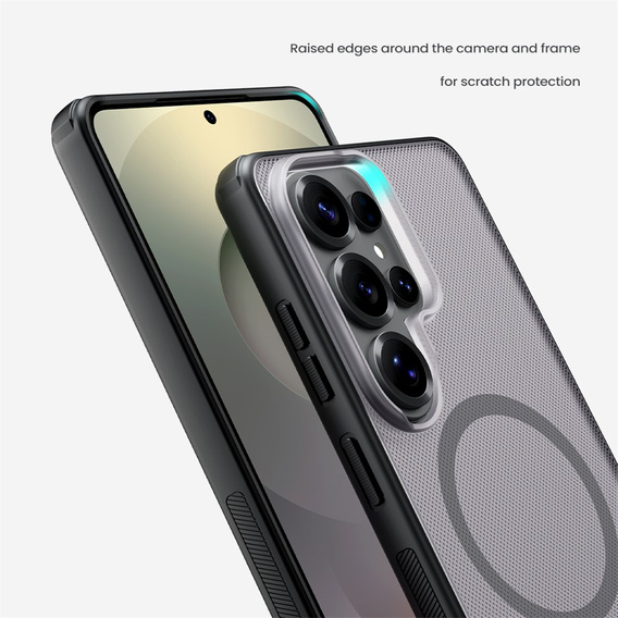 Etui NILLKIN do Samsung Galaxy S26 Ultra, Frosted Shield, do MagSafe, przezroczyste / szare