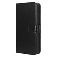 Etui z klapką do Infinix Note 30 Pro 4G, Crazy Horse Wallet, czarne