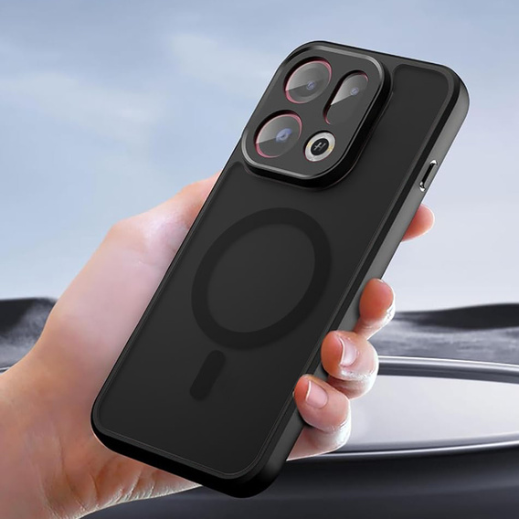 Etui do Oppo Find X9, do MagSafe, ERBORD Matt Case, czarny