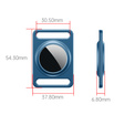 Etui do Apple AirTag, aluminiowe, z karabińczykiem, niebieskie