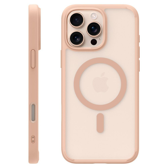 Etui Spigen Ultra Hybrid T Mag MagSafe do iPhone 16 Pro Max – Frost Rose Titanium + Szkło Hartowane 9H