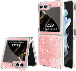 Etui do Samsung Galaxy Z Flip 5 5G, Sparkle, różowe