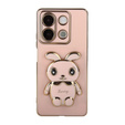 Etui do Xiaomi Redmi Note 13 5G, Rabbit, różowe + Szkło Hartowane 9H