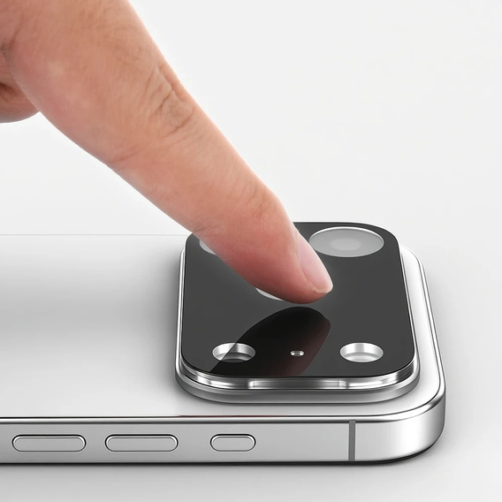2x Szkło hartowane ERBORD na wyspę aparatów do iPhone 17 Pro Max, czarne