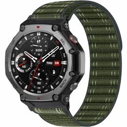 Pasek nylonowy z konektorem PC do Amazfit T-Rex 3 - ciemnozielony