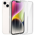 2x Szkło Hartowane do iPhone 14, ERBORD 9H Hard Glass, szybka