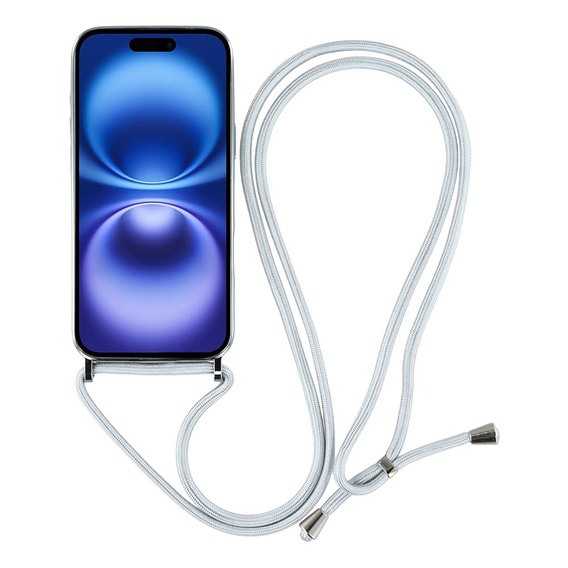 Etui do iPhone 17, Electro MagSafe, srebrne + Smycz