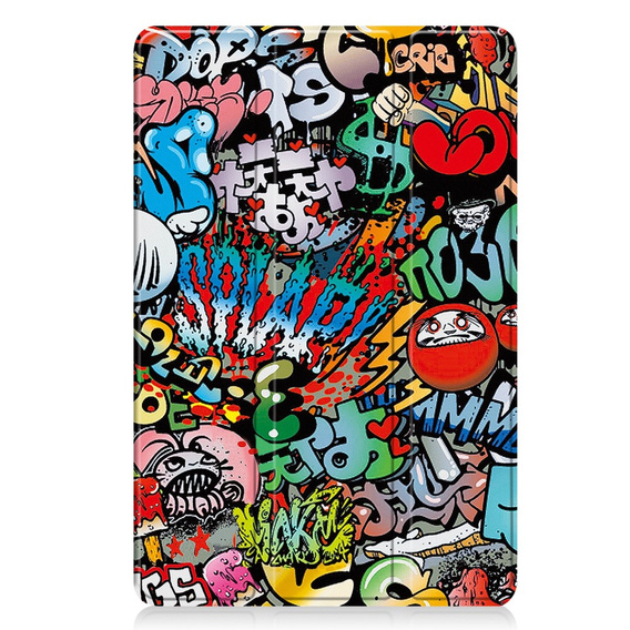 Etui z klapką i motywem graffiti do Xiaomi Redmi Pad 2