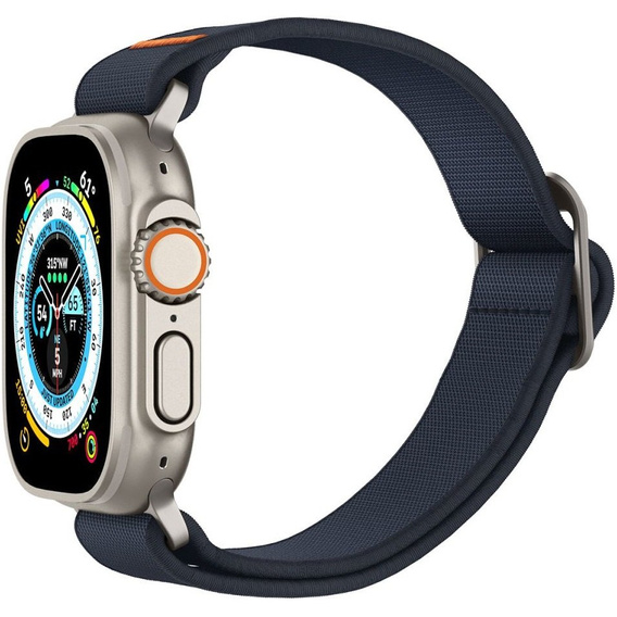 Pasek SPIGEN do Apple Watch 1/2/3/4/5/6/7/8/9/10/11/SE Ultra 1/2/3 42/44/45/46/49mm, Fit Lite Ultra, Granatowy