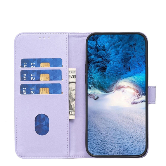 Etui z klapką do Xiaomi Redmi Note 13 Pro 4G / Xiaomi Redmi Note 14S / Xiaomi Poco M6 Pro 4G, BINFEN Wallet, fioletowe