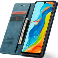 Etui CASEME do Huawei P30 Lite, Leather Wallet Case, niebieskie