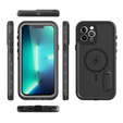 Etui wodoodporne do iPhone 13 Pro Max, Redpepper, do MagSafe, czarne