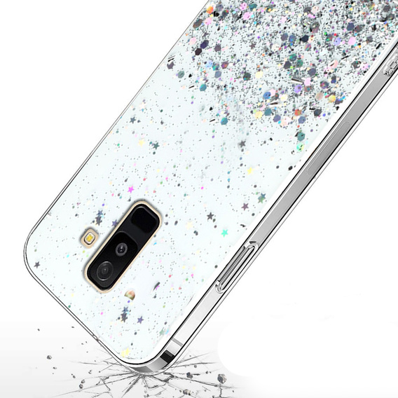 Etui do Samsung Galaxy A6 Plus 2018, Glittery, przezroczyste