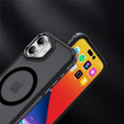 Etui pancerne do iPhone 17, Matt Case, do MagSafe, matowe z czarną ramką