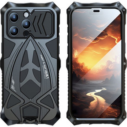 Etui LUPHIE 360' ze Szkłem Hartowanym do iPhone 15 Plus, czarne