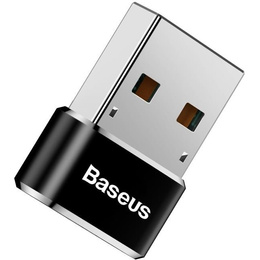 Baseus Mini OTG – kompaktowy adapter USB-A do USB-C - czarny