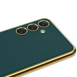 Etui do Samsung Galaxy S24, GKK Leather, zielone