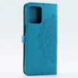 Etui z klapką do Motorola Moto G54 5G, Mandala, niebieskie