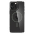 Etui Spigen z MagSafe do iPhone 15 Pro, Ultra Hybrid, Przezroczyste / Szare