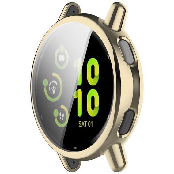 2w1 Etui z Osłoną na ekran do Garmin Vivoactive 5, Złote