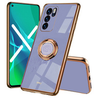 Etui do Oppo Reno 6 5G, Electro Ring, niebieskie