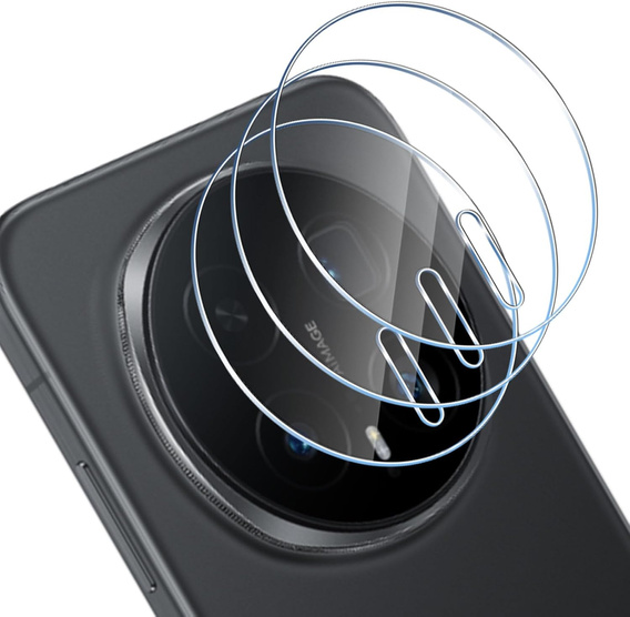 2x Szkło hartowane na aparat ERBORD do Honor Magic 8 Pro, Przezroczyste