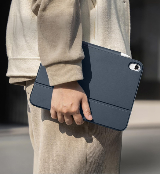 Etui z klawiaturą do iPad 11" 2025 A16 (11 gen.) / iPad 10.9" 2022 (10 gen.), Dexnor Magnetic Keyboard Touchpad, niebieskie