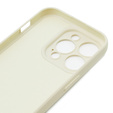 Etui do iPhone 15 Pro, Silicone Lite, kremowe