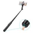 Selfie stick Hoco K25 tripod z pilotem bezprzewodowym magnetyczny - czarny