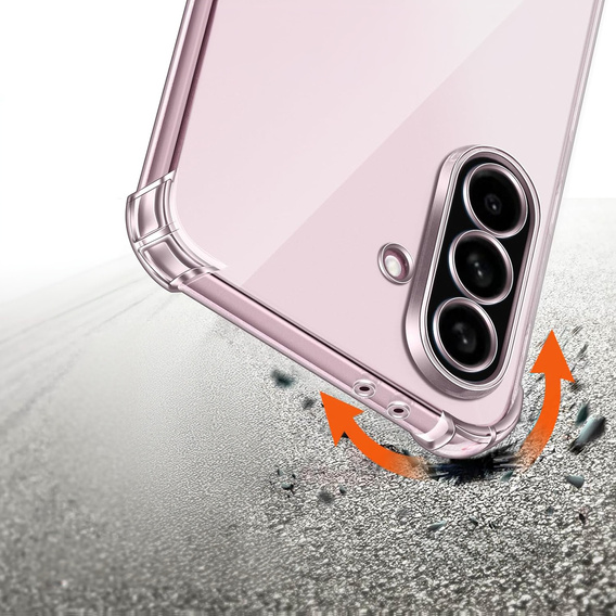 Etui do Samsung Galaxy A56 5G, Erbord Dropproof, przezroczyste + Szkło