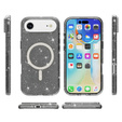 Etui do iPhone Air, do MagSafe, brokatowe, półprzezroczyste czarne