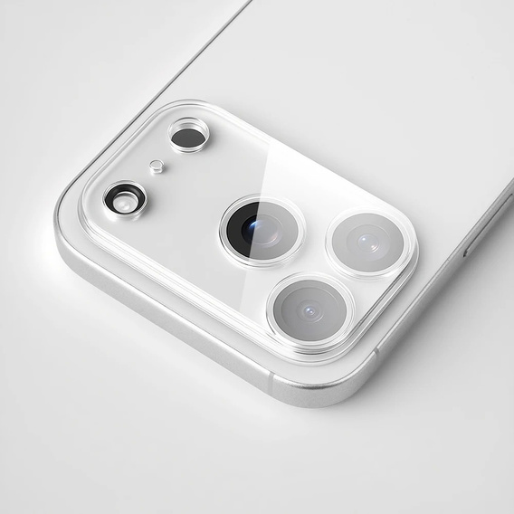 2x Szkło hartowane ERBORD na wyspę aparatów do iPhone 17 Pro Max, przezroczyste