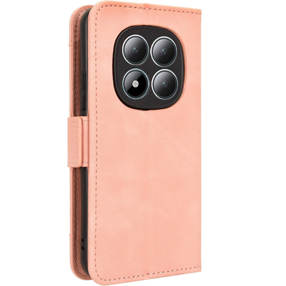 Etui z klapką do Xiaomi Redmi Note 15 Pro 5G, Card Slot, różowe