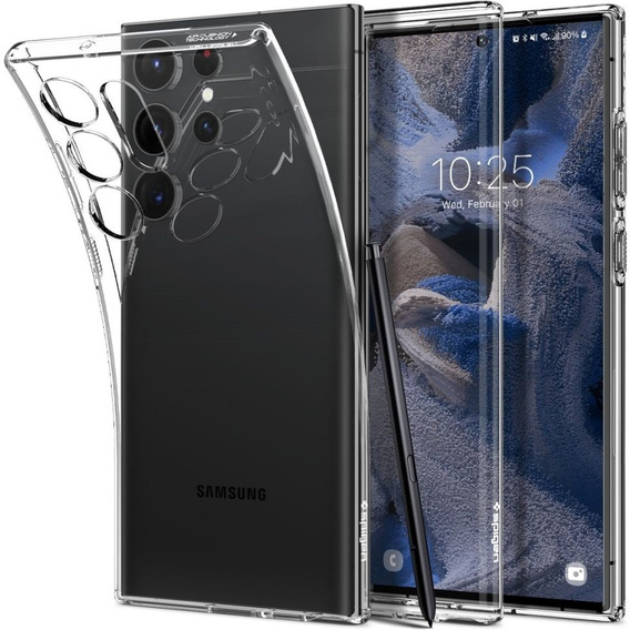 Etui Spigen do Galaxy S23 Ultra, Liquid Crystal, przezroczyste