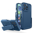 Pancerne Etui Belt Clip do iPhone 14 Pro, z klipsem, niebieskie