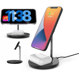 Ładowarka indukcyjna Magsafe do Apple iPhone AirPods, czarna