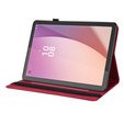 Etui do Lenovo Tab M9, Wallet Pen Slot, butterflies, czerwone