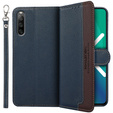 Etui z klapką do Sony Xperia 10 IV, KHAZNEH RFID Case, niebieskie