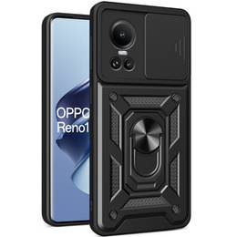 Etui pancerne do Oppo Reno 10 / 10 Pro, CamShield Slide, czarne