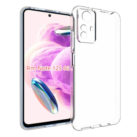 Etui cienkie do Xiaomi Redmi Note 12S 4G, Slim, przezroczyste