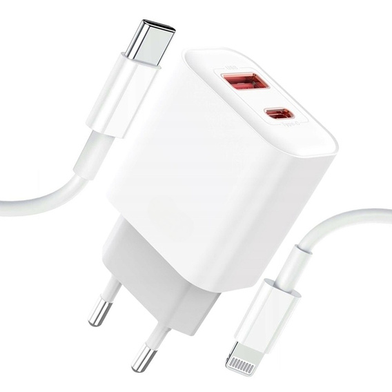 SZYBKA ŁADOWARKA USB-C 20W + KABEL 1M do IPHONE X 11 12 13 14 Pro Max