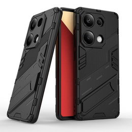 Etui do Xiaomi Redmi Note 13 Pro 4G / Xiaomi Redmi Note 14S / Xiaomi Poco M6 Pro 4G, Military kickstand, czarne