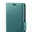 Etui do Oppo A18 4G / A38 4G, ERBORD Glossy Litchi, portfel z klapką, zielone