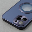 Etui do iPhone 12 Pro, Dual Glass, do Magsafe, fioletowe