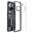 Etui Spigen do Nothing Phone 3a, Ultra Hybrid, Space Crystal, Szare