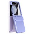 Etui do Samsung Galaxy Z Flip7 FE / Z Flip6, PC Case, ze szkłem, fioletowe